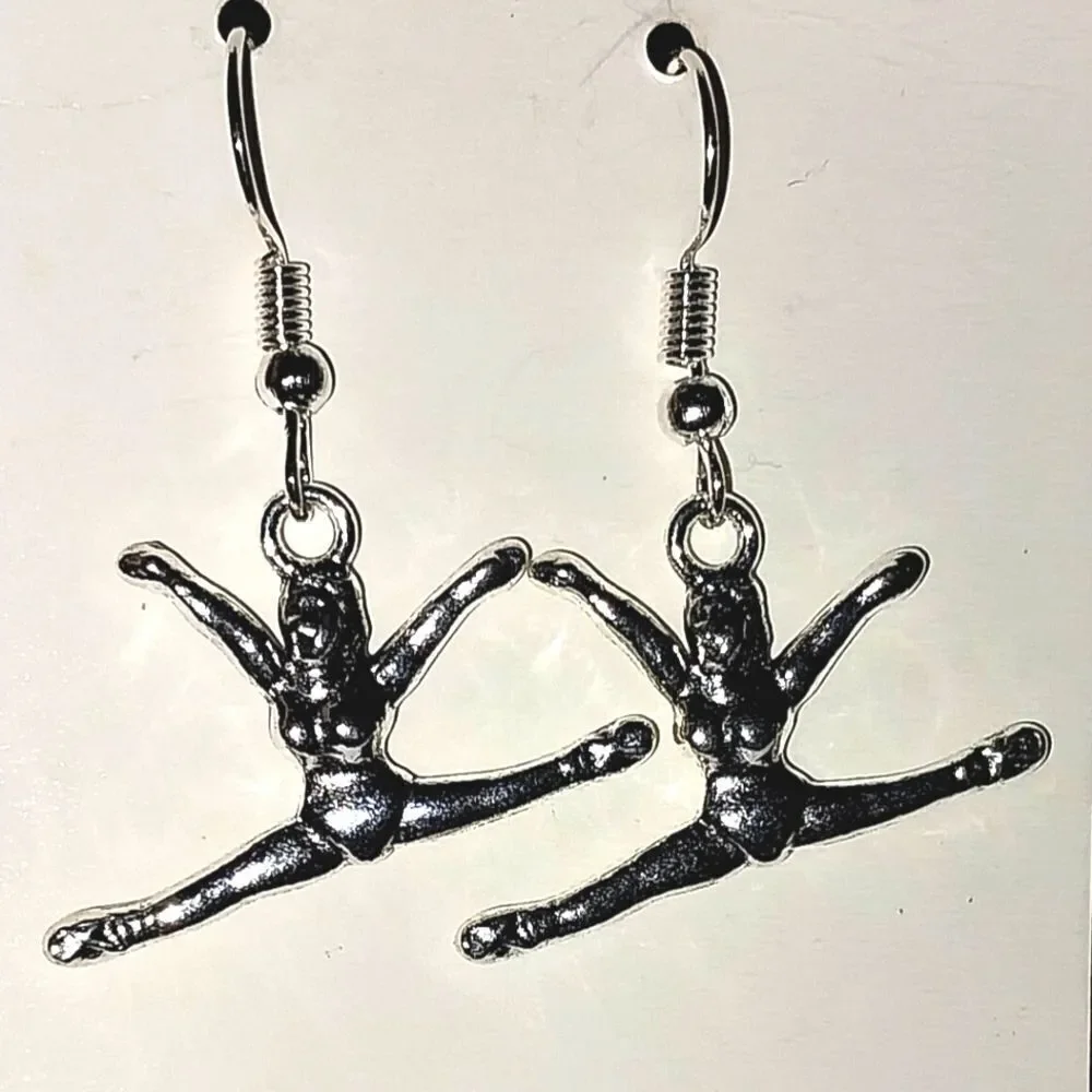 Hand crafted Antique Cheerleader Earrings - Picture 4 of 4